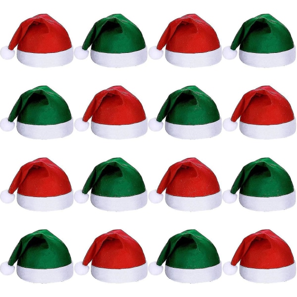 16 kpl 2023 joulun kuitukangas Joulupukin hattu Joulupukin hatut 2023 joulujuhlakoristeisiin
