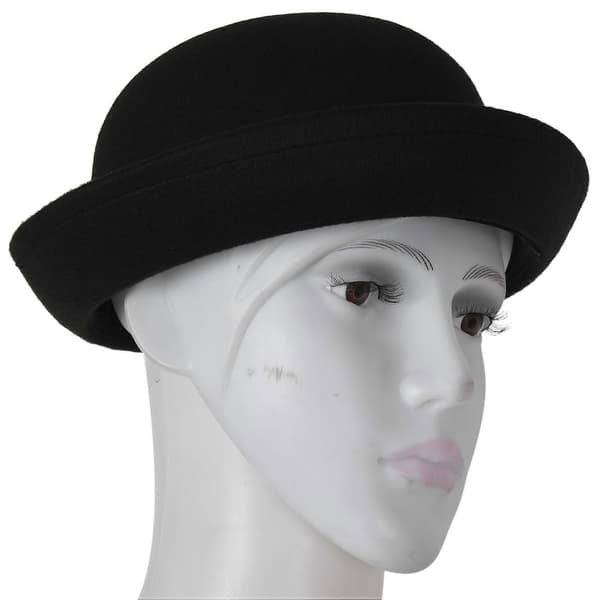 1-pak Melon Bowlerhat Bowlerhat Bowlerhat Filthat Chaplinhat Ridehat (Sort)
