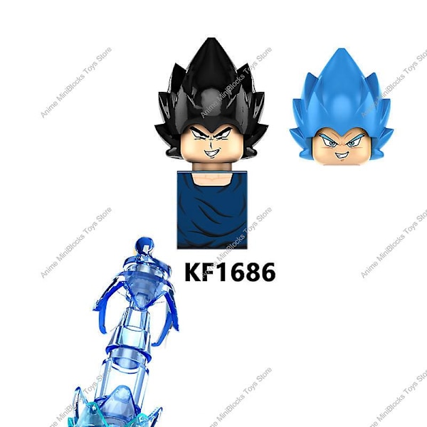 Kf6158 Dragon Ball Z Byggklossar Son Goku Broli Gamma Vegeta Anime Cartoon Mini Action Toy Bricks Barn Present