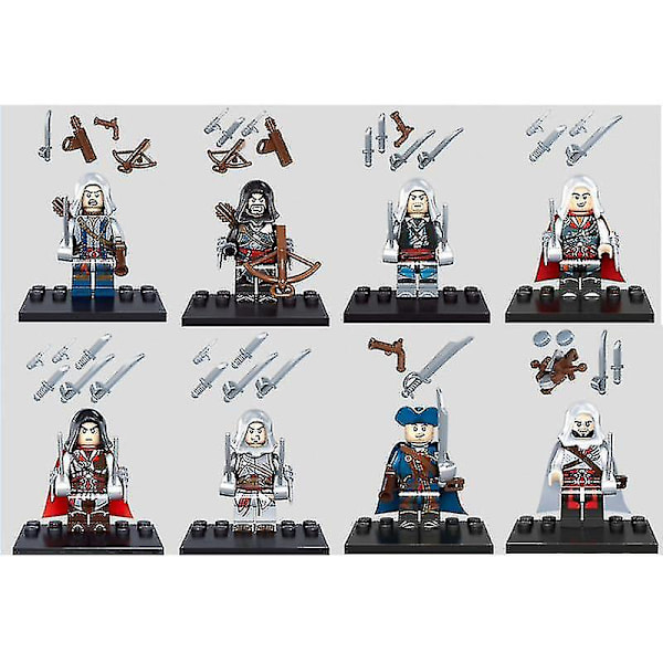 Timubike Minifigures Assassin Creed Series Kenway Firenze Byggeklosser Montert Roterende Leker