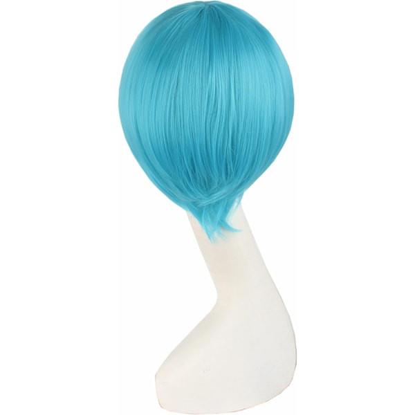 2 Hestehaler Rett Langt Party Kostyme 120cm Cosplay Parykk (Cyan Blå) blue