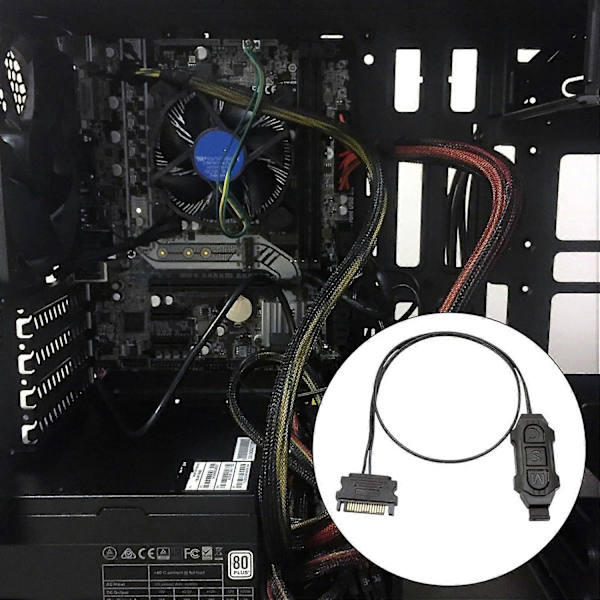 5V 3-pin ARGB-controller til computerblæsere, belysning, synkronisering og hastighedsjustering, lysstriber, ARGB-lysstyring enkelt header