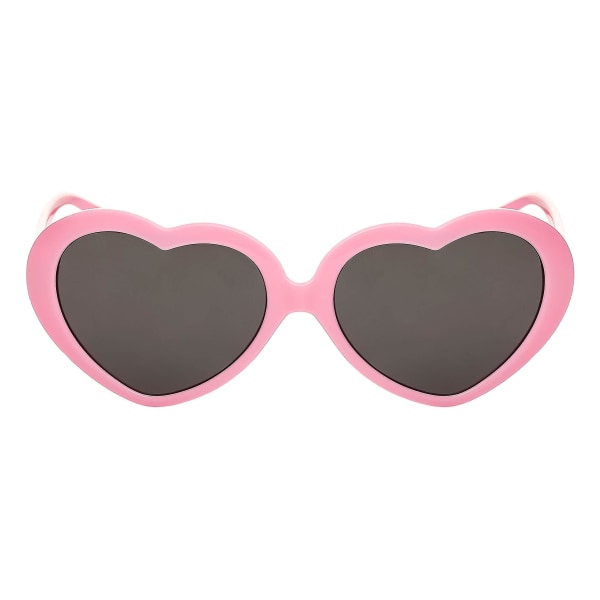 Piger Hjerteformede Solbriller Rød Lyserød Hjerte Solbriller Love Heart Briller Retro Pink