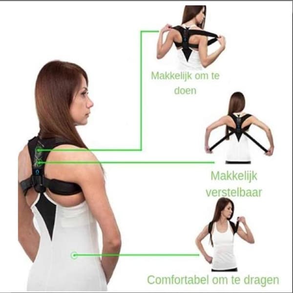 Professional back support from OTaS - Posture support - Back and shoulder correction L