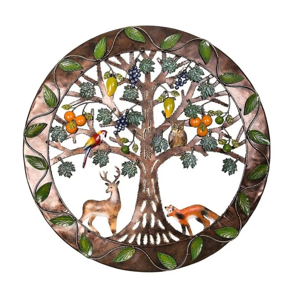 Wooden Tree Of Life Väggkonst, Metal Tree Family Sign, Väggdekor, Heminredning, Perfect S