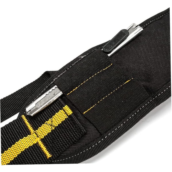 Værktøjsbælte Suspender Justerbar Heavy Duty Arbejdsbælte Sele Polstret Suspenders Loop Polstret Værktøjsbælte Sele Sort, Gul 1stk