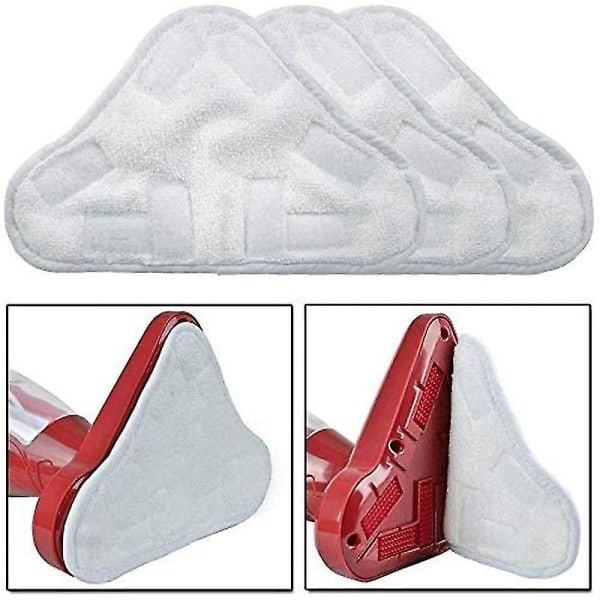 10-pack ersättningsmikrofiberduk för ångmopp för H2o Mop X5 Triangular Drag