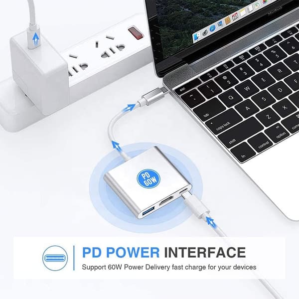 USB C-HDMI-adapter 4K HUB Type C-adapter