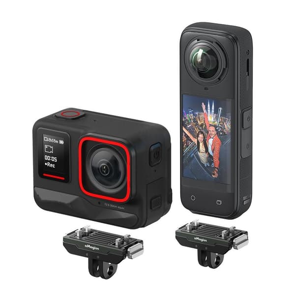 Metall Hurtigfeste for Insta360 X5/Ace Pro 2 - Sikker og Rask Kameramontering