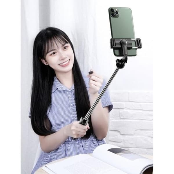 Selfiestick - iPhone/Android - Bluetooth Musta