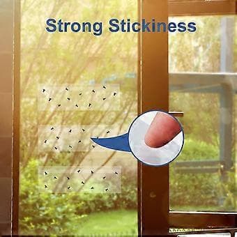 50 Sheets Clear Window Fly Trap Fly Paper Tape with Adhesive 20x7cm