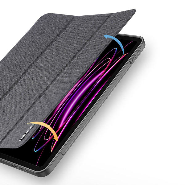 Kolminkertainen iskunkestävä tablet- case 12,9 tuuman Ipad Pro (2020/2021/2022), musta Black