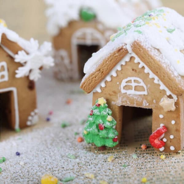 Jul Pepparkakshus Form 3st Köks Bageri Formar Tillbehör Silver