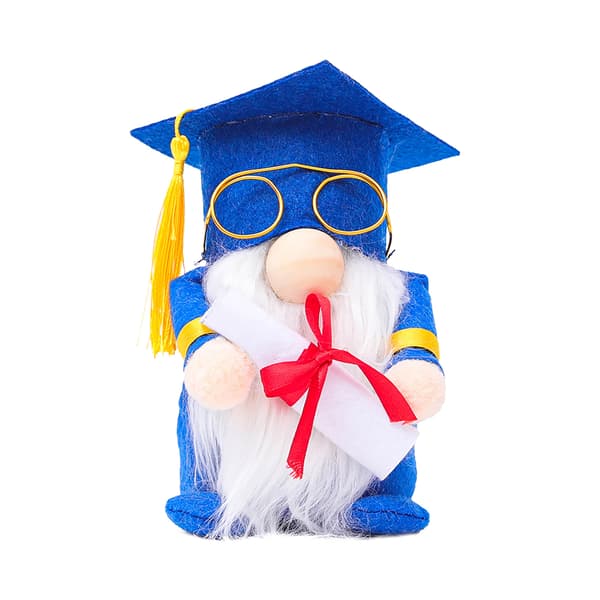 Examen Tomte, Blå Herr & Svenska Tomte Examen Tomtar Prydnader Present