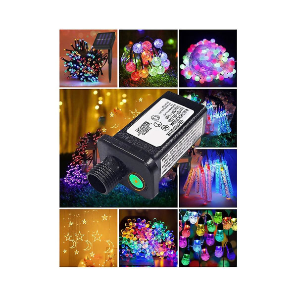 24v Transformator Stikkontakt Strømforsyning Egnet Til Jul Halloween Led Udstyr Dekorationer Eu Stik