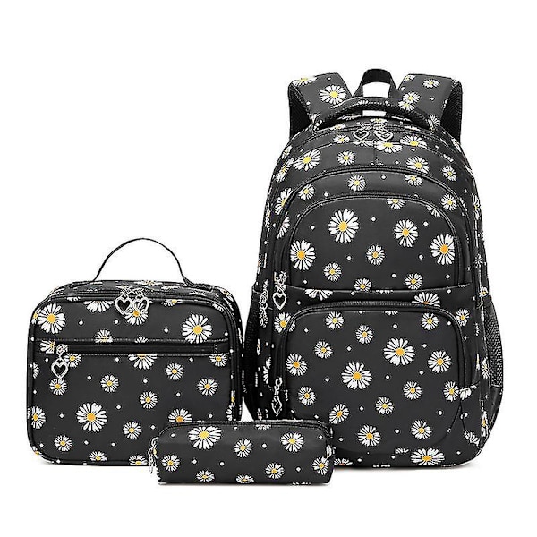Ryggsäck Fresh Print Ryggsäck Vattentät Liten Daisy Söt Väska Spot black