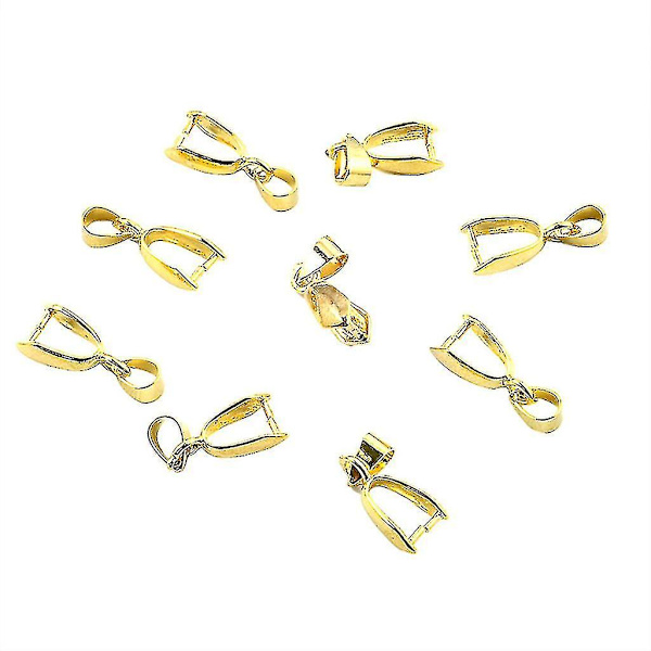 10 st hängsmyckes spännen halsband berlocker spänne snäppfog spänne för DIY smycken Gold