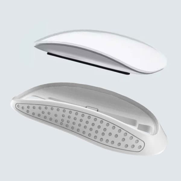 Komfortabelt musegreb til Magic Mouse 2/3 Base Ergonomisk design Præcis pasform Hvid