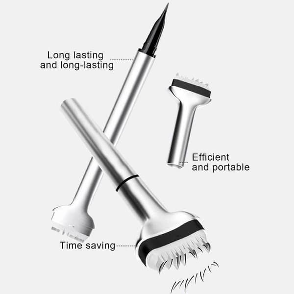 Lower Lash Stamp - Silicone Eyelash Stamp, Quick Eye Makeup Lower Eyelash Stamps Brown