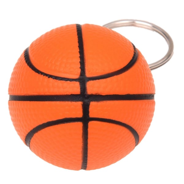 Orange Basketboll Form Dekor Charm Nyckelring Split Nyckelring