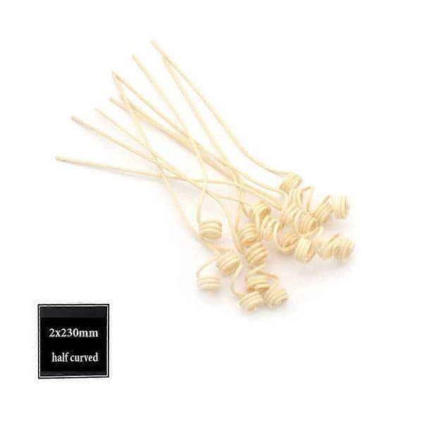 Aromaterapi Diffuser Refillpinner, 5-100 Pakning, Naturlig Rattan 2-3.5mm 2x230mm 5pcs
