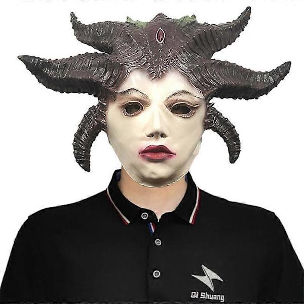 Läskig Demonmask
