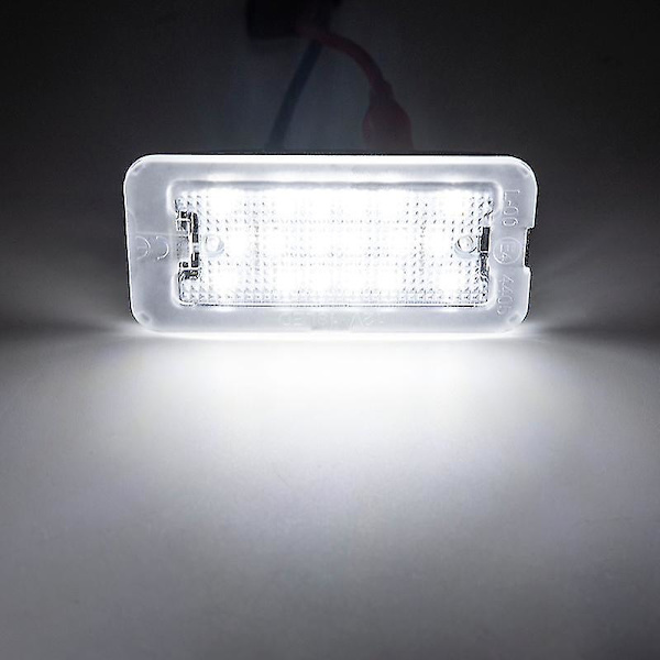 2x Passer til Fiat 500 / Abarth 500 2007-2020 Canbus Xenon Hvid Led Nummerpladelys Oem 51800482