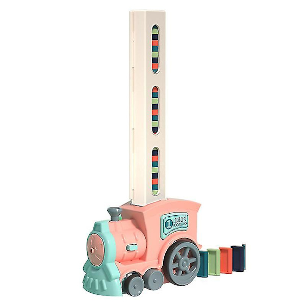 Dominotog, Domino-klodser, Bygge- og stablesæt Pink 120 block