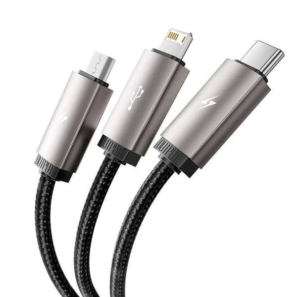 Tech-Protect 1 m 3.5A 3-i-1 USB-C/Lightning/Micro Kabel UltraBoost size 70