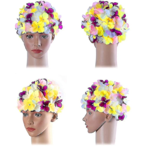 Mote Svømmehette Kronblader Mote Svømmehette Retro Kronblader Retro Svømmehette Svømmehette Blomster Svømmehette Svømmehette