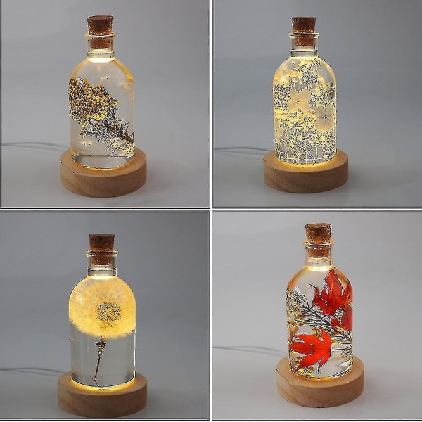 Diy Fairy Flaske Form Lampe Resin Mold Lyspære Resin Mold For Home Decoration C
