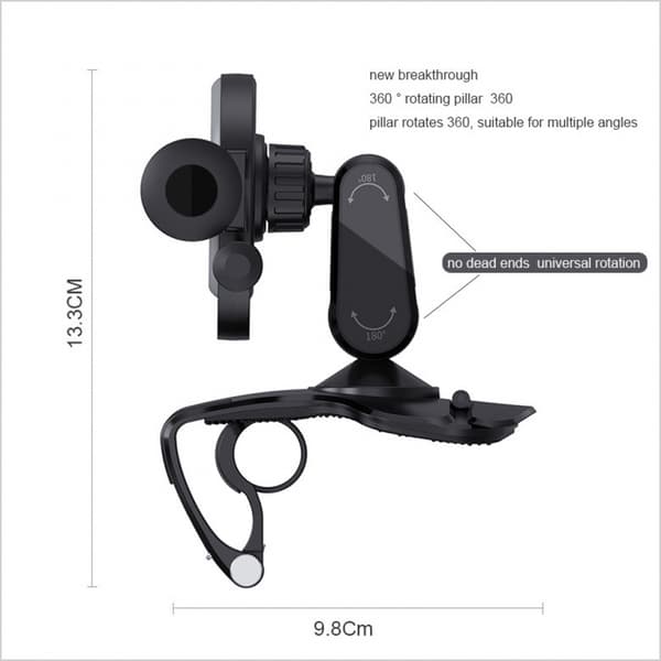Dashboard Direct View Mount Car Navigation Mobile Phone Bracket Multifunctional Parking Sign Automatic Clamp