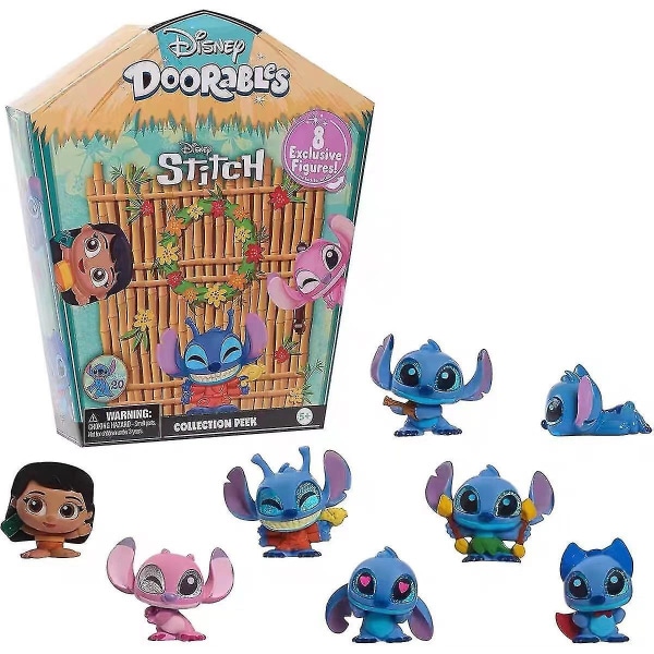 Disney Doorables Stitch Favos Lelu lapsille Sarjakuva Stitch Malli Lasten Syntymäpäiväjuhlat Bulkkilelut Aarrelaatikko pojille ja tytöille