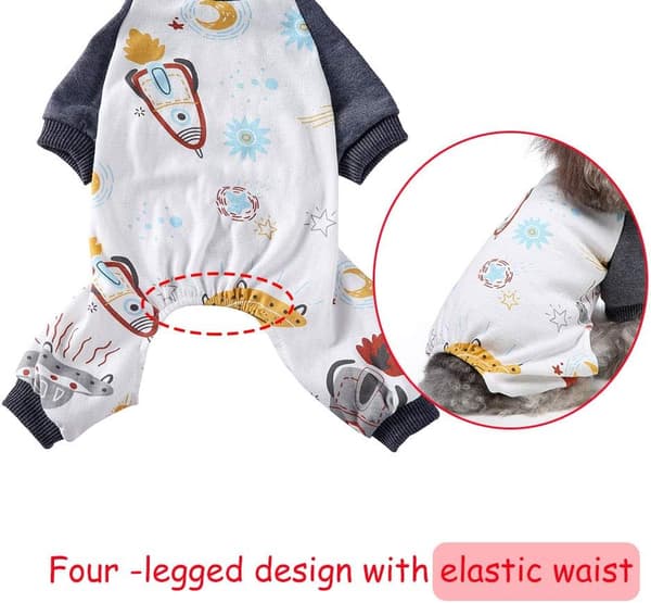 2-pack mjuka bomulls hundpyjamas, hundpyjamas, valp, katt, astr