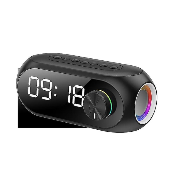 Multifunktionell FM-radio trådlös Bluetooth högtalarklocka väckarklocka