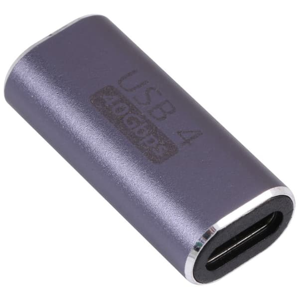 USB-C Hon - USB-C Hon Adapter USB 4.0 Aluminium Blå size 30