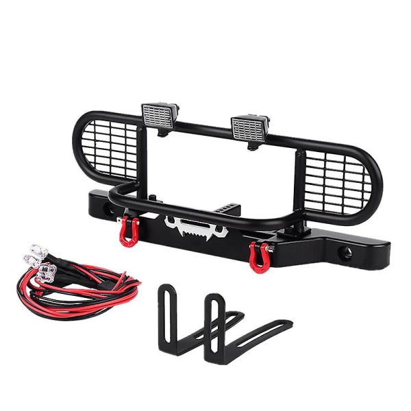 for TRX4 Metal Front Camel Trophy Bumper med lys til 1/10 RC Crawler Car TRX4 -4