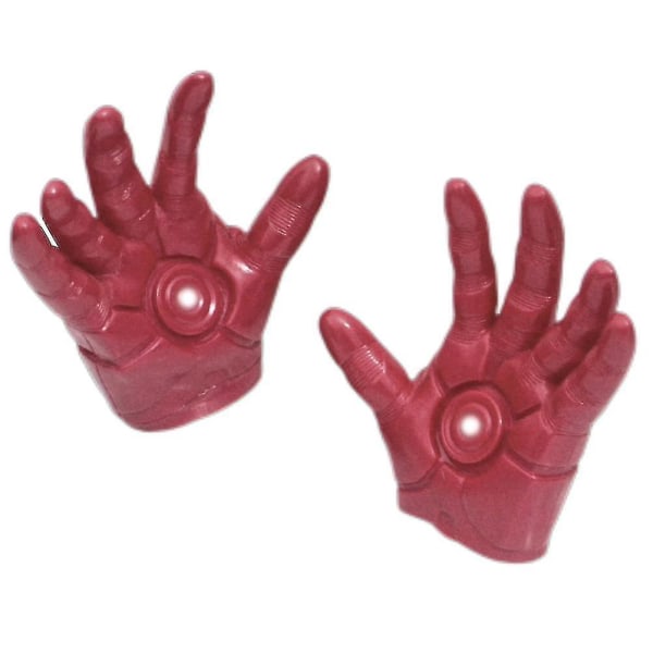 1 par Iron Man rollespillhansker for barnas Avengers-filmfigur cosplayhansker Halloween cosplayfestdrakt hansker rekvisitter gaver