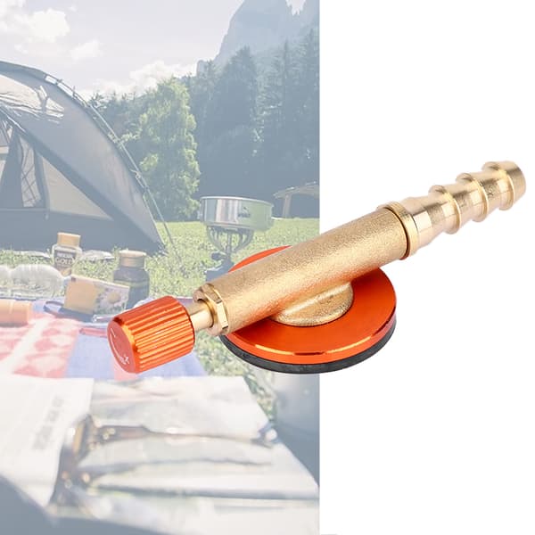 Camping gasspåfyllingsadapterventil for sikkerhetskomfyrbrenner (rød)