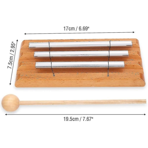 3 Tone Chime Mallet Drum Percussion Musical Chime For And Beginners