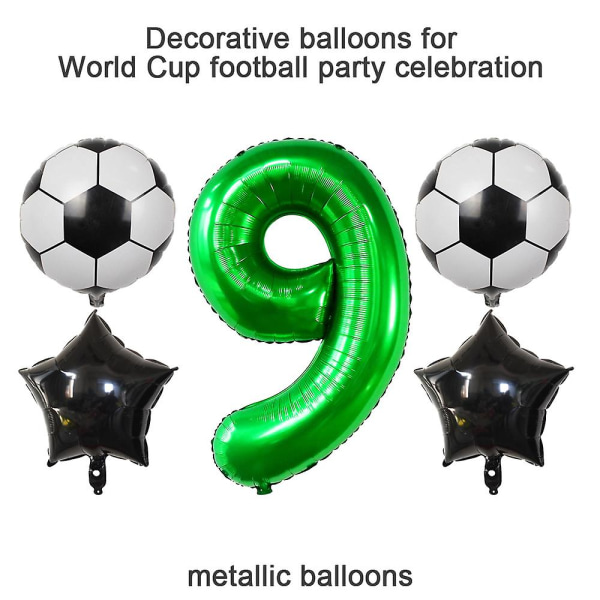 Jättiläiset ilmapallot syntymäpäiviin Jalkapallokoristeet jalkapallon MM-kisojen juhlatarvikkeisiin