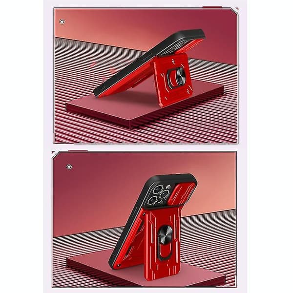 For Iphone 12 Pro Max Skyvbart Camshield Kort Telefondeksel (hvit)