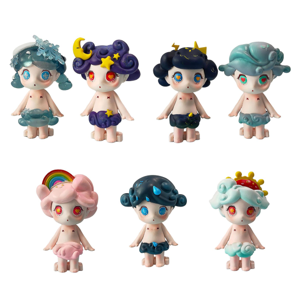 (7 Pcs/set) Lulu Weather Series Cute Figure Toys For Collection And Gifts