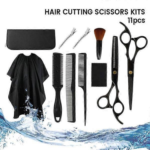 Hårklippningssax Kit - 11 delars frisörsaxset för barberare