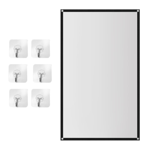 Bærbar projektorskærm Teater Udendørs Hd Hvid Foldbar Anti- (72 tommer) White