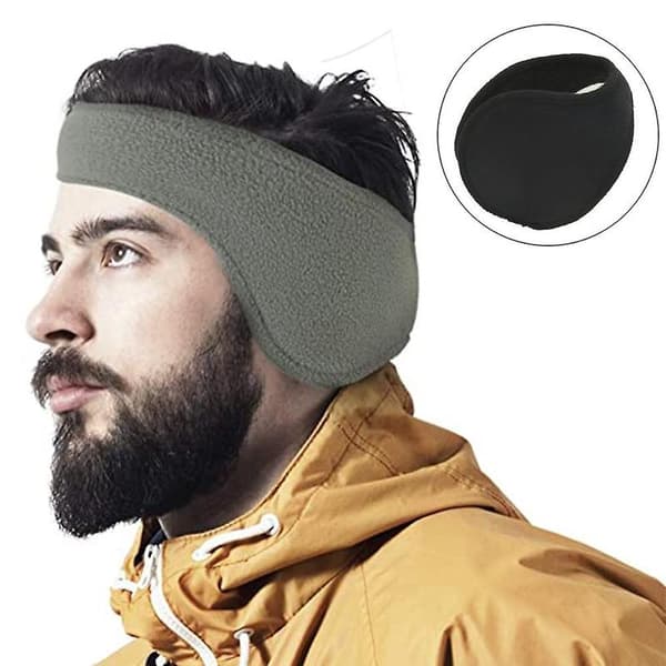 Justerbare og foldbare ørevarmer bag hovedet