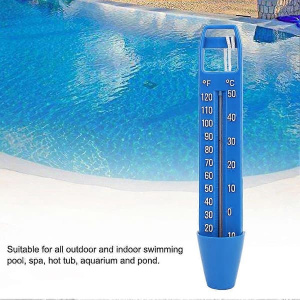 Pool flytande termometer Vattentermometer med snöre Pool Spa Badkar