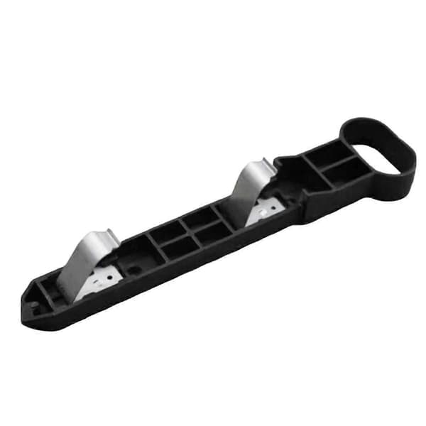 2-pack badsaltsskopor, 23 cm kort handtag trä köksskopor slev för matlagning servering mjöl ris Black