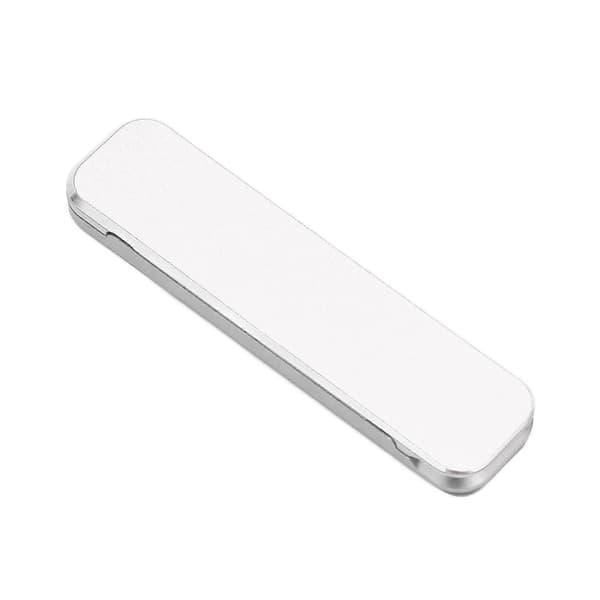 Silver Multi-Angle Vikbart Telefonstativ - Självhäftande Hållare för 4-8 Tums Smartphones