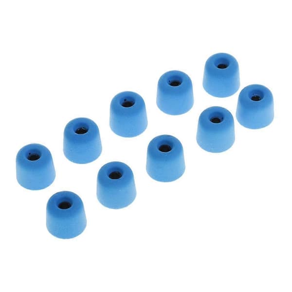 10x 3,0 mm Eard Memory Foam Ørepropper til In-Ear Hovedtelefoner Sort blue